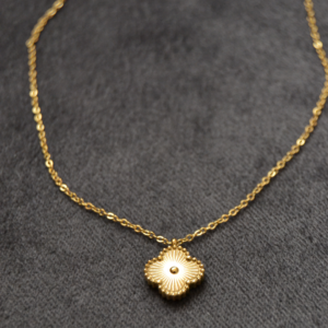 Minimalist Gold Pendant Chain Necklace 18k (16 Inches)